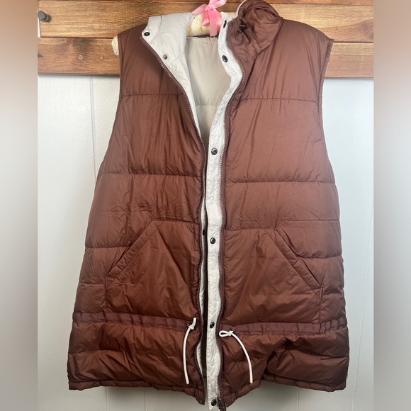 Prana Reversible Down/Feather Puffer Hooded Women Size XL - Picture 4 of 12